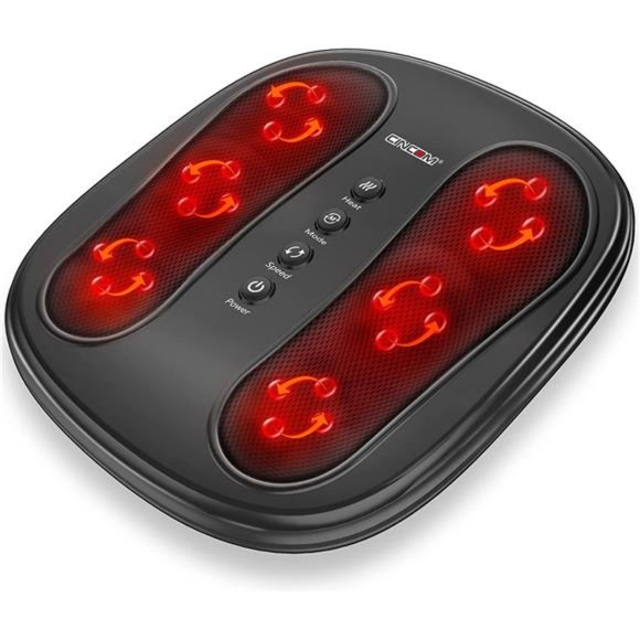 Foot Massager with HeatHeated Electric Kneading FootMassager MachineFootWarmer